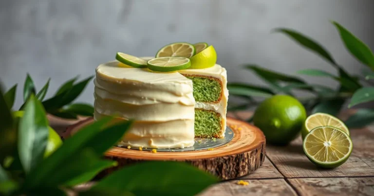 Key lime cake with cake mix