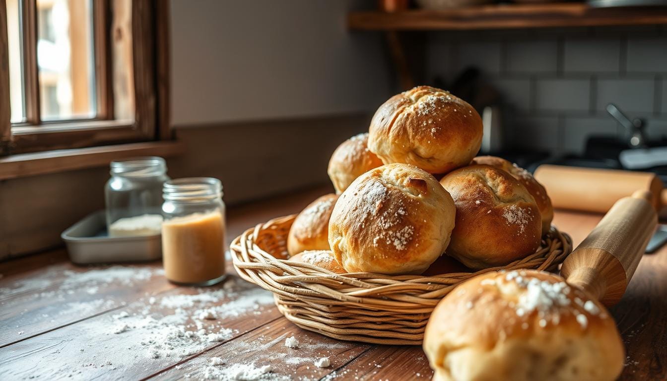 quick sourdough rolls recipe